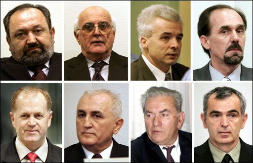 8 des neufs inculpés pour le massacre de Srebrenica